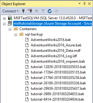Multiple snapshots in Azure Container