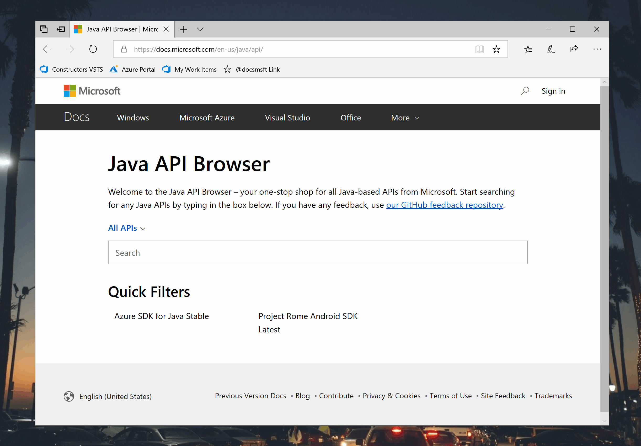 Java API ブラウザーの使用法