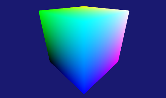 The object is rendered with the correct colors.