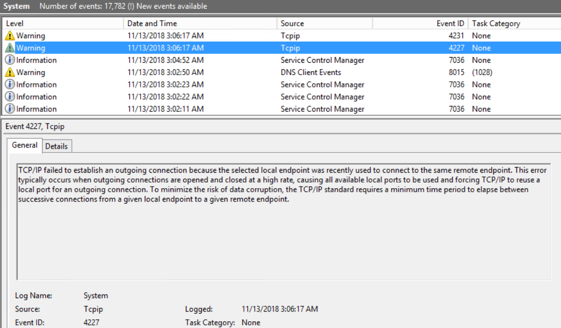 ポートの枯渇問題のトラブルシューティング Windows Client Management Microsoft Docs
