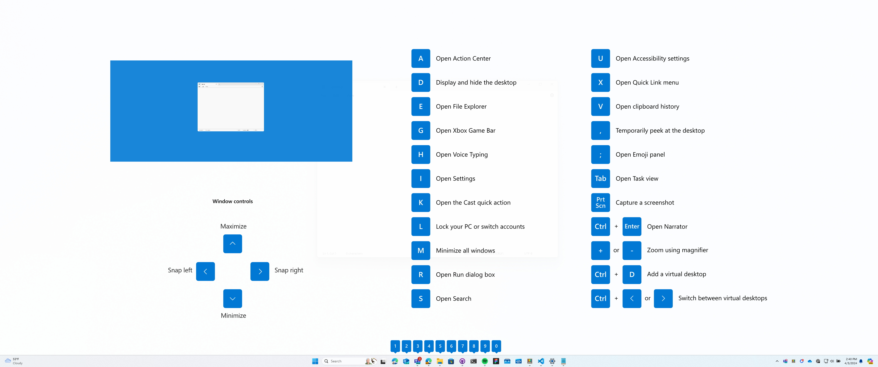 Windows 10 用の Powertoy ショートカットガイドユーティリティ Microsoft Docs