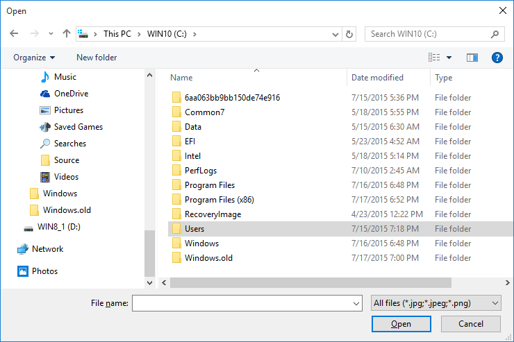 a file picker with two files picked to be opened.
