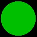 緑色の球体の図