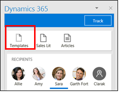 Dynamics 365 App for Outlook ішінде электрондық хабар үлгісін қосу