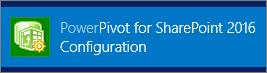SharePoint 2016용 PowerPivot 구성 SharePoint