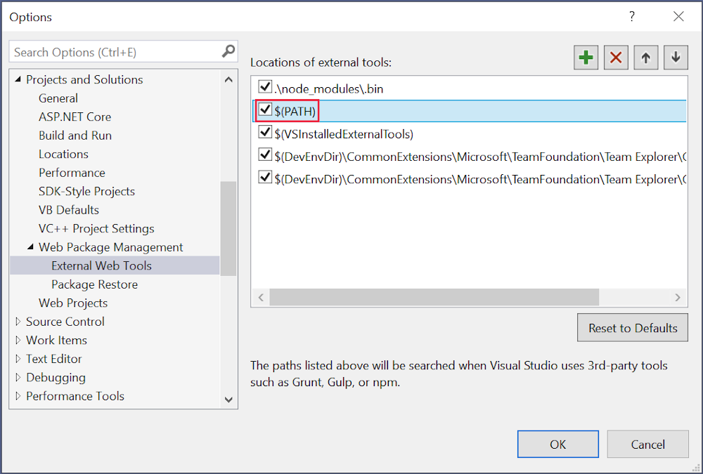Visual Studio 구성