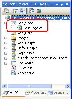 App_Code 폴더 및 BasePage라는 클래스 추가