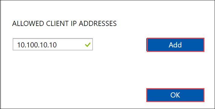 NFS 클라이언트의 IP 주소 구성