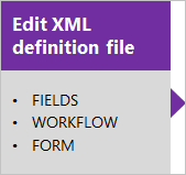 XML 정의 파일 편집