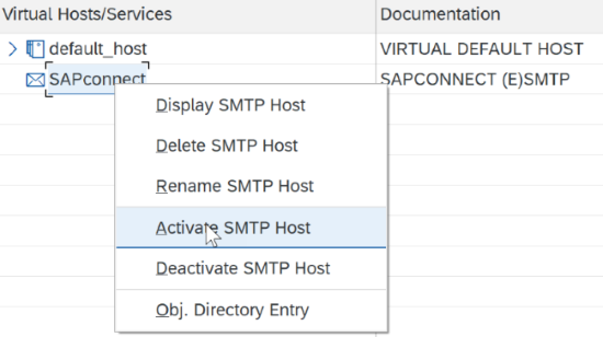 SAP Connect setting in SICF