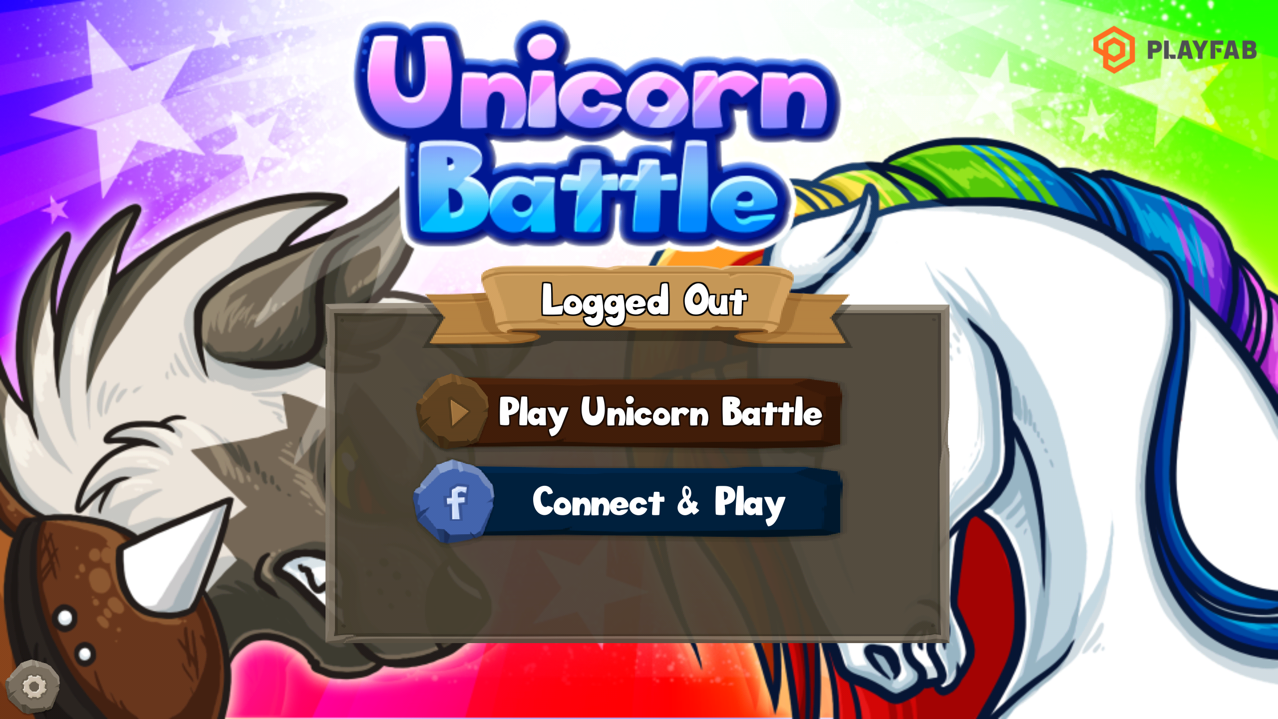 Unicorn Battle - 시작 화면