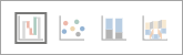 Screenshot of chart icons from an insight with the waterfall chart icon selected.