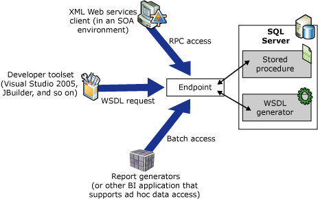 네이티브 XML 웹 서비스 작동 방식