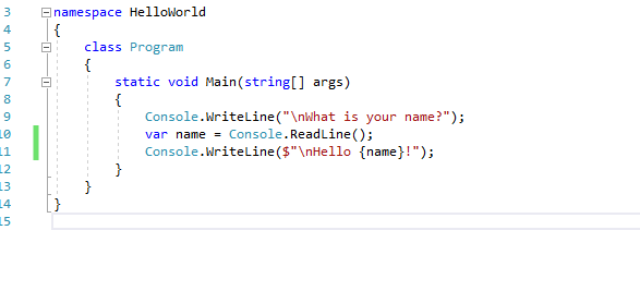 Visual Studio에서 이름 바꾸기 리팩터링을 보여 주는 애니메이션 gif.