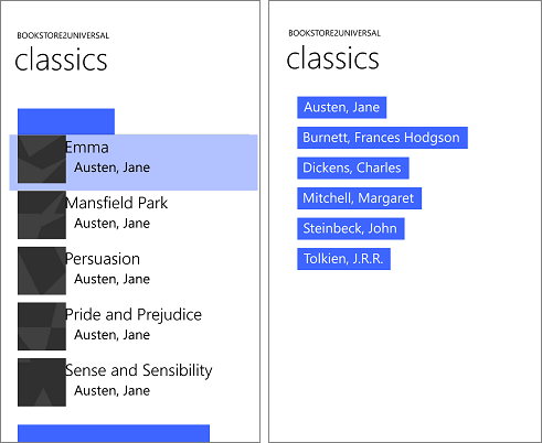 the uwp app on mobile with initial source code changes