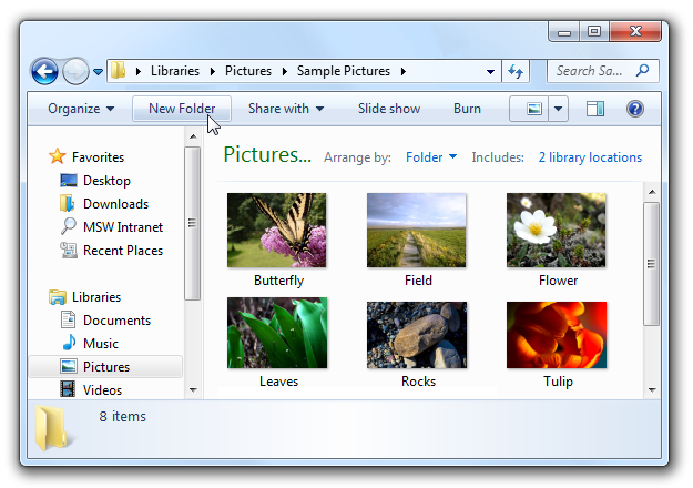 screen shot of photo files in windows explorer 