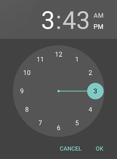 Example Time Picker