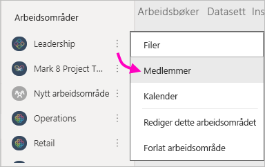 Screenshot of Select Workspace Members.