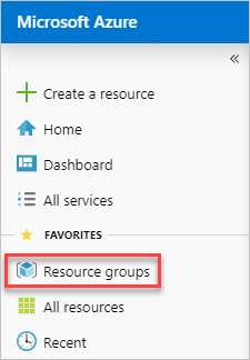 Schermopname van het selecteren van resourcegroepen in Azure Portal
