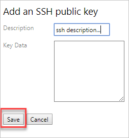 Informatie toevoegen om een SSH-sleutel te maken