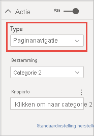 Screenshot showing Page navigation action.