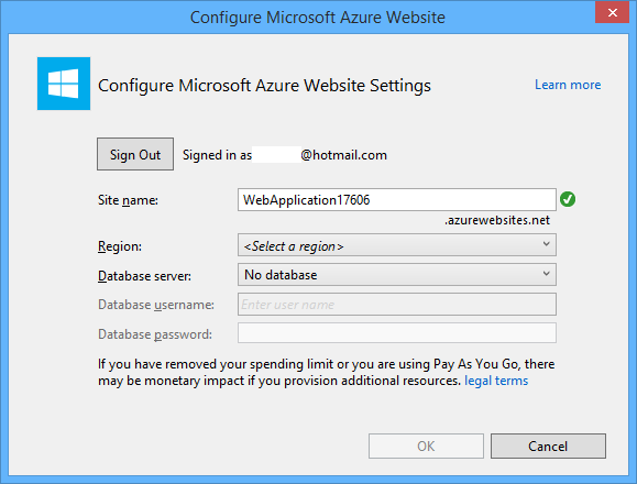 Configure Azure App Settings