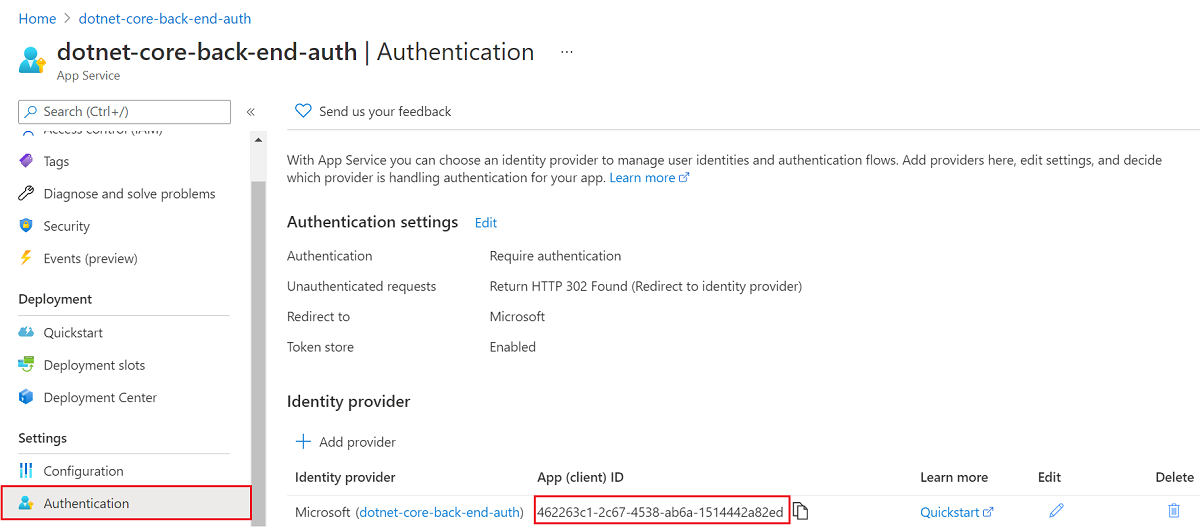 Screenshot of the Azure Active Directory Settings window showing the Azure AD App, and the Azure AD Applications window showing the Client ID to copy.