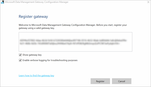 Gateway registreren