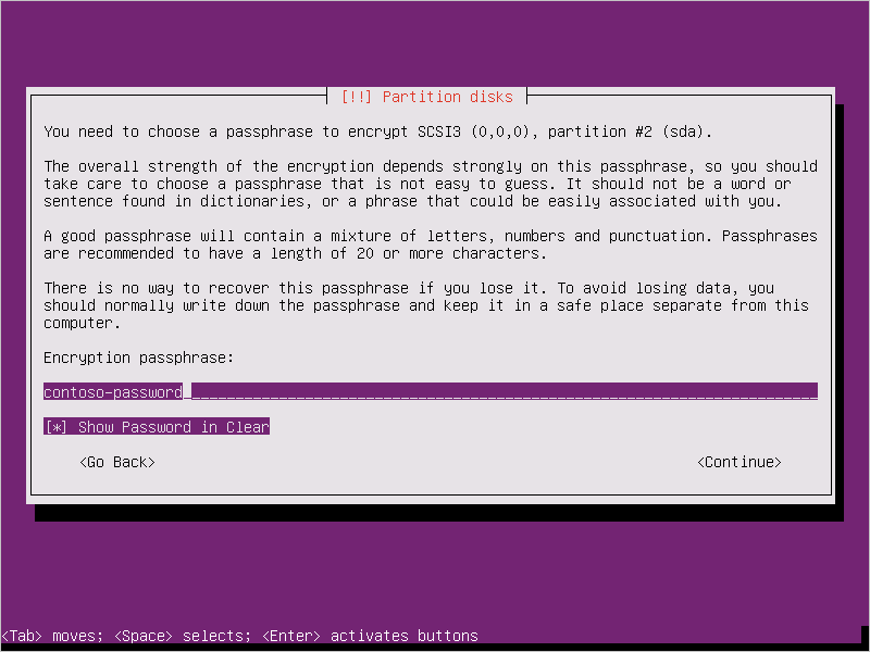 Installatie van Ubuntu 16.04 - Wachtwoordzin opgeven