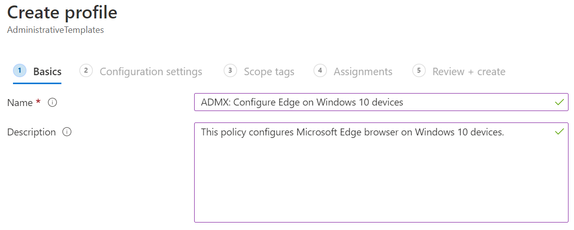 Maak een Windows ADMX-beheersjabloon in Microsoft Intune en het Intune-beheercentrum.