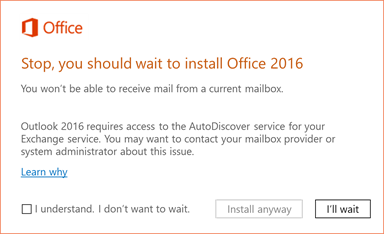 upgrade to outlook 2016