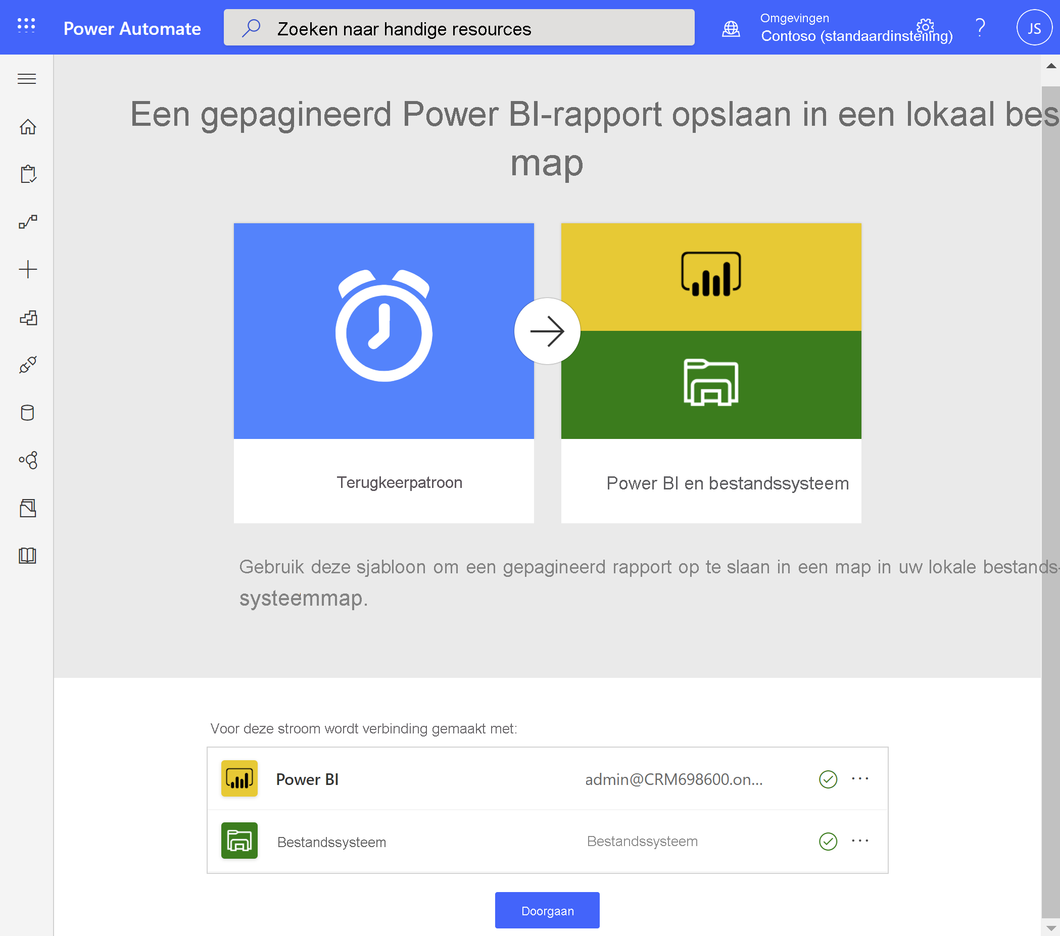 Save a Power BI paginated report to a local file system.