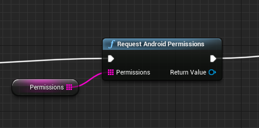 Request Android permissions function
