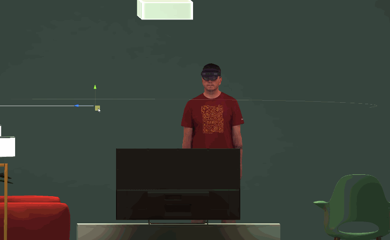 Het hoofd van de Capture wordt verplaatst tijdens runtime na een doel-gameobject in Unity