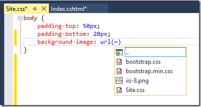 Zrzut ekranu przedstawiający nowy selektor edytorów c s, który filtruje listy plików odpowiednio dla tagów i linków i m g.