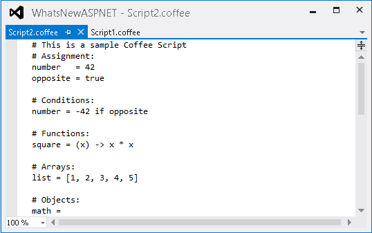 Pliki CoffeeScript CoffeeScript