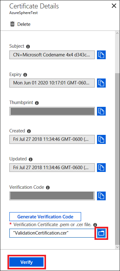 Przekazywanie bezpośredniego połączenia weryfikacji certyfikatu