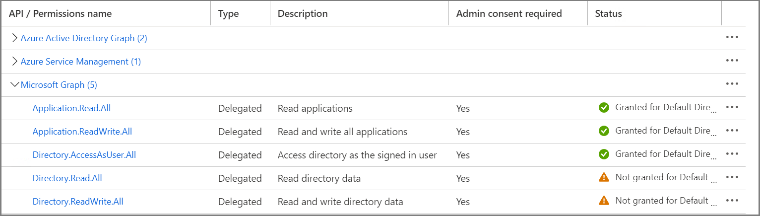Illustrates the current status for the Windows Admin Center gateway