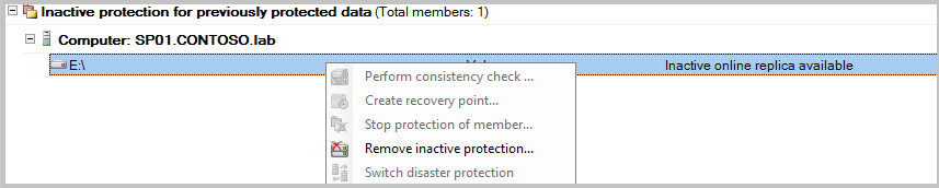 Remove inactive protection.