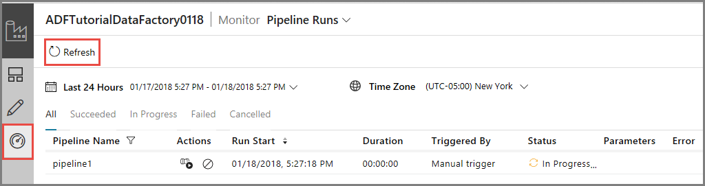 Pipeline runs
