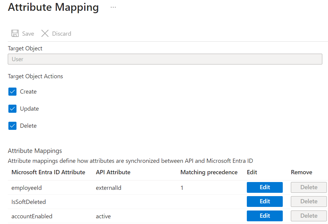 Używanie mapowania atrybutów do konfigurowania mapowań atrybutów dla aplikacji