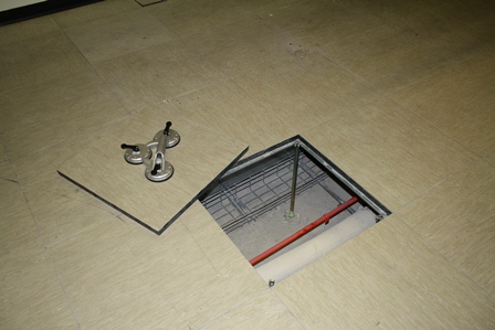 Example of a raised floor.