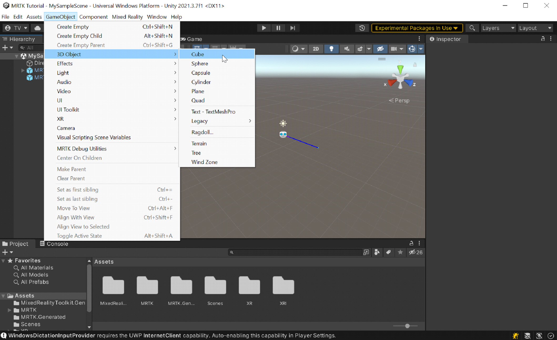 Zrzut ekranu przedstawiający polecenia menu służące do dodawania modułu.