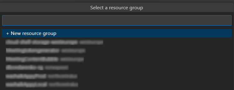 Screenshot showing resources for provisioning