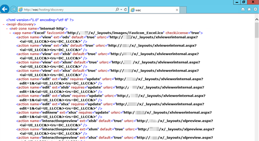 Zrzut ekranu przedstawia przykład strony hostingu/odnajdywania.