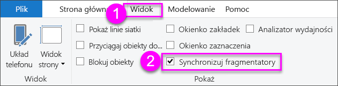 Screenshot of Sync slicers selection in Power BI Desktop.