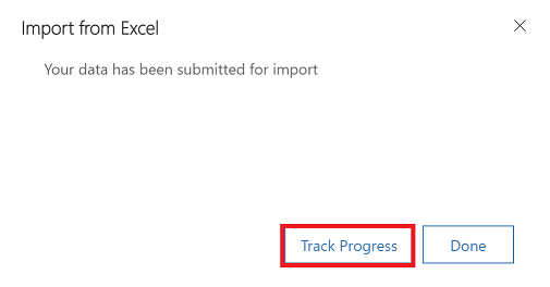 Śledzenie postępu w importowaniu pliku.