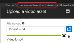 Zrzut ekranu przedstawiający pasek postępu przekazywania elementu zawartości wideo.
