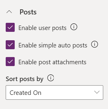 Enable user post property