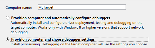 Screen shot of computer configuration dialog box